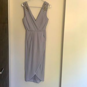 TFNC | Baby blue high-low dress